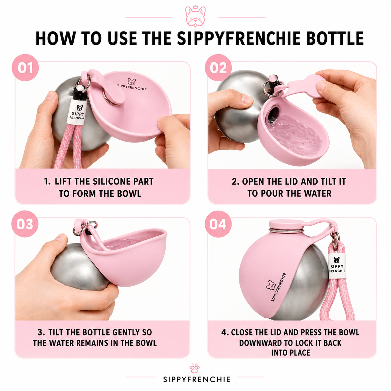 Portable Frenchie Bottle